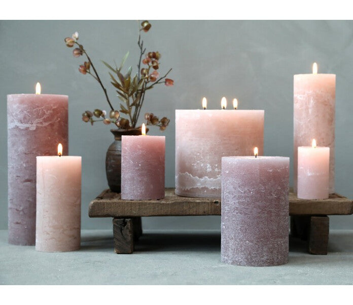 Chic Antique pöytäkynttilä taupe 10cm/40h