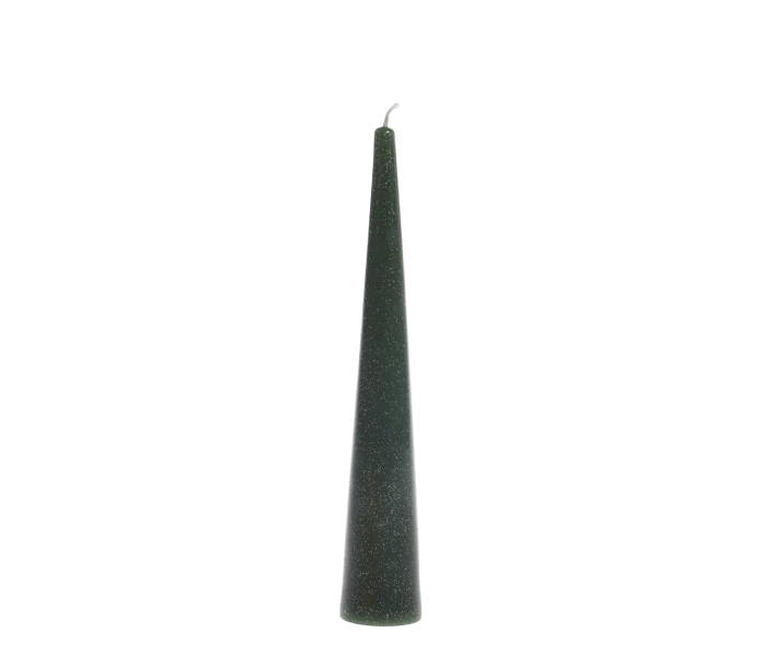 Chic Antique pilarikynttilä vihreä glitter 25 cm