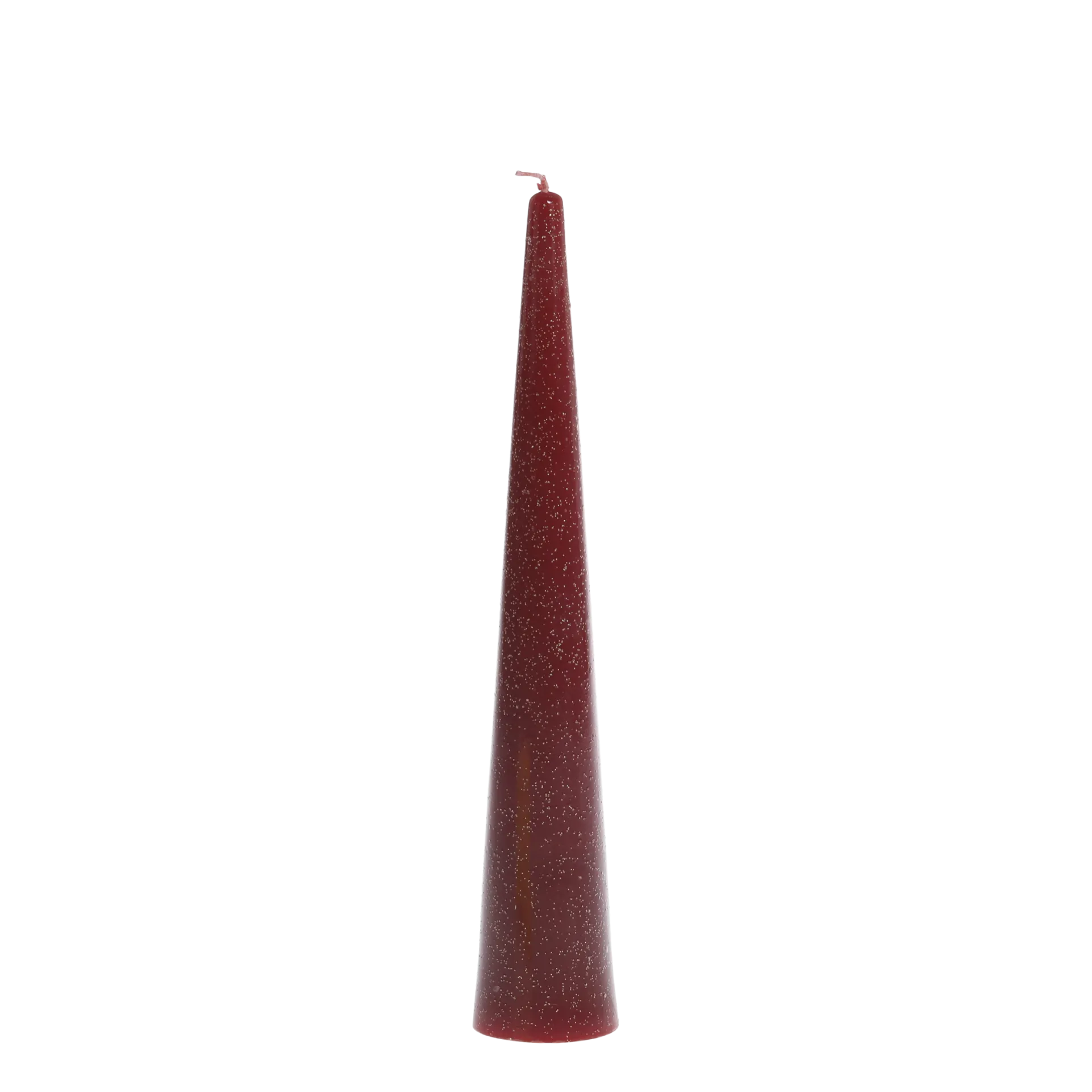 Chic Antique pilarikynttilä tummanpunainen glitter 25 cm