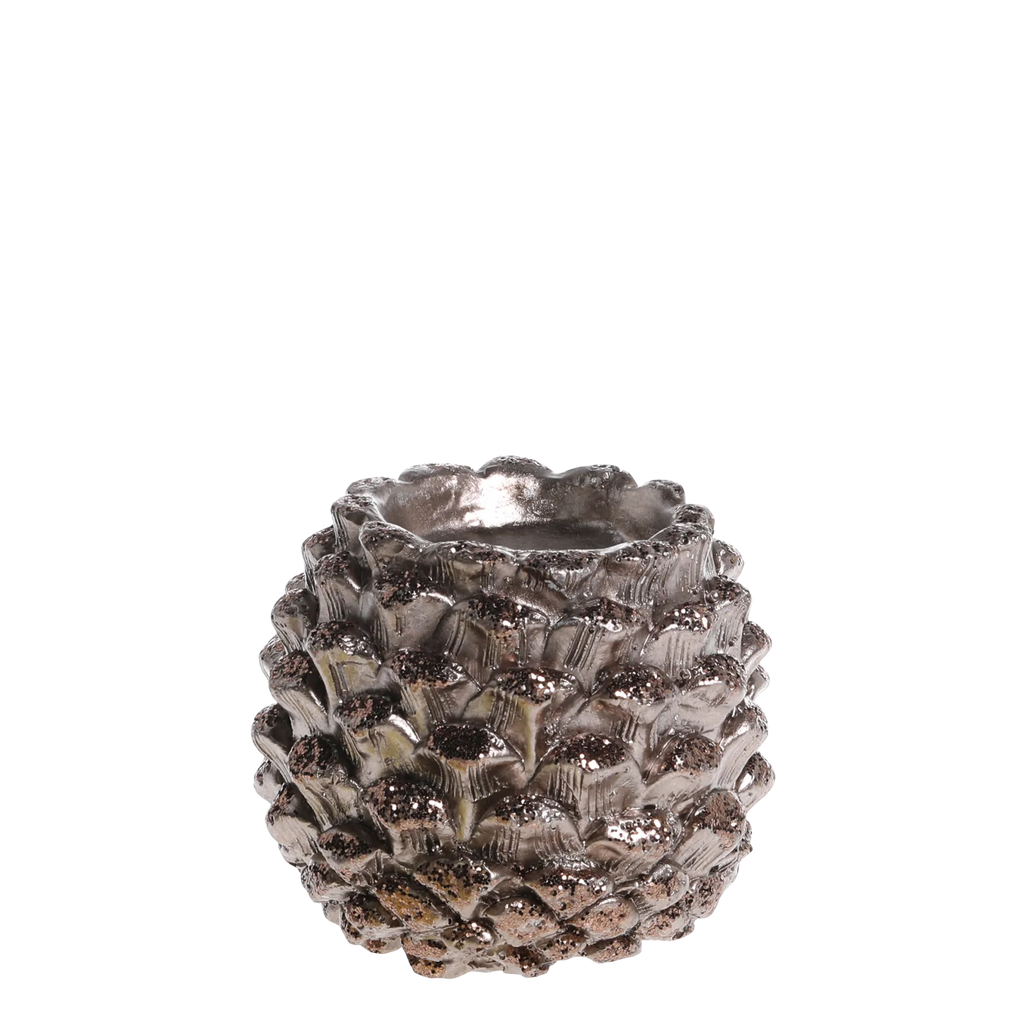 Chic Antique käpy tuikkualusta glitterillä