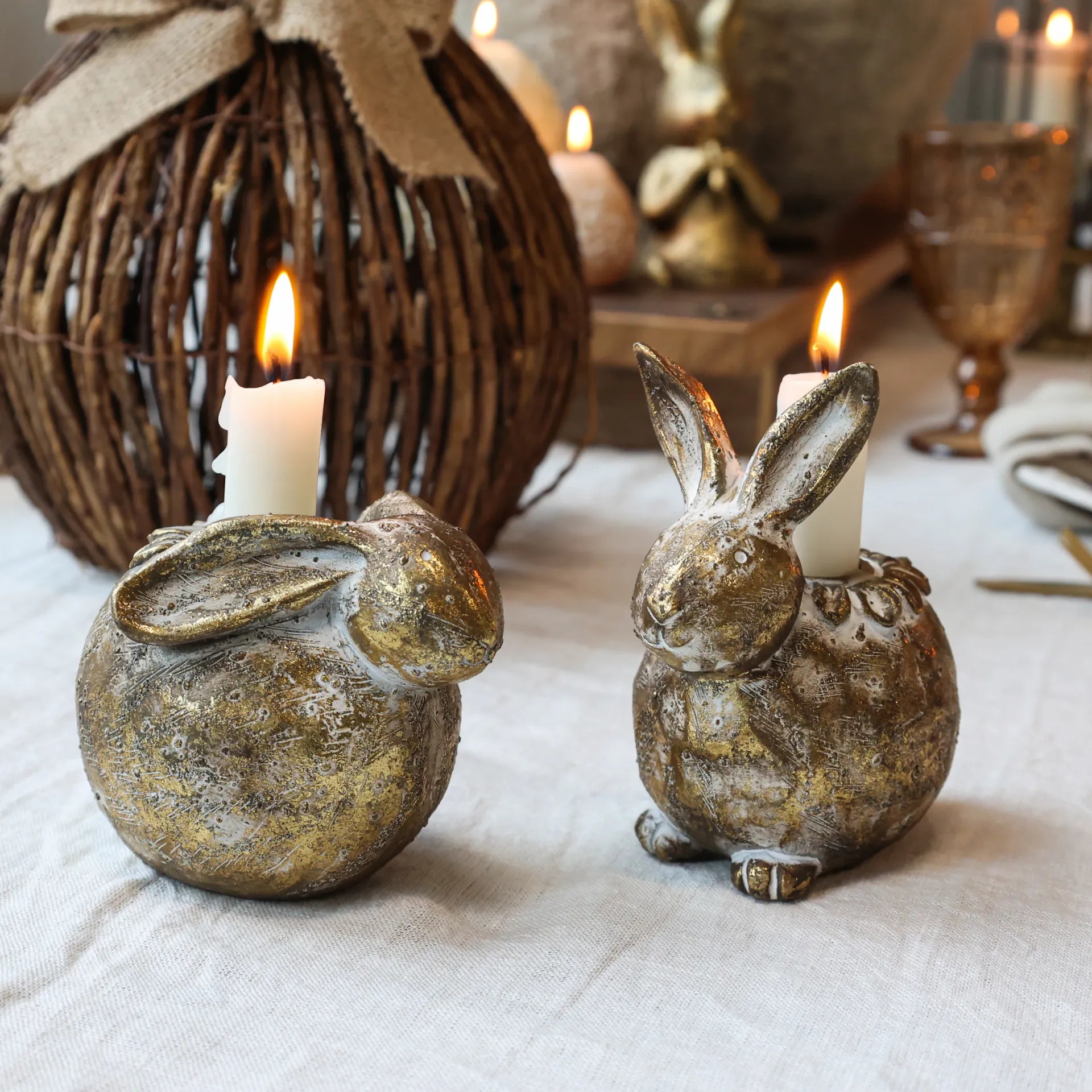 Chic Antique pupu kynttilänjalka