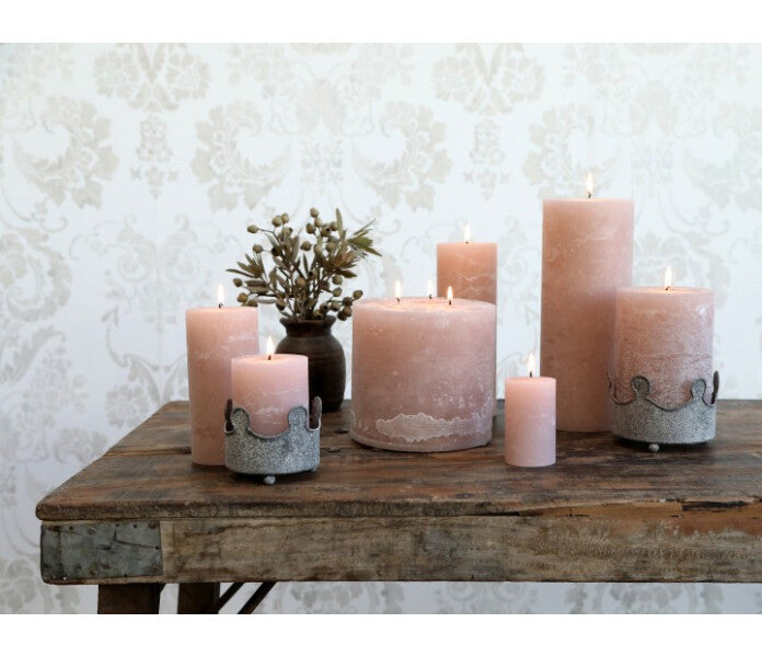 Chic Antique pöytäkynttilä roosa 10cm/40h