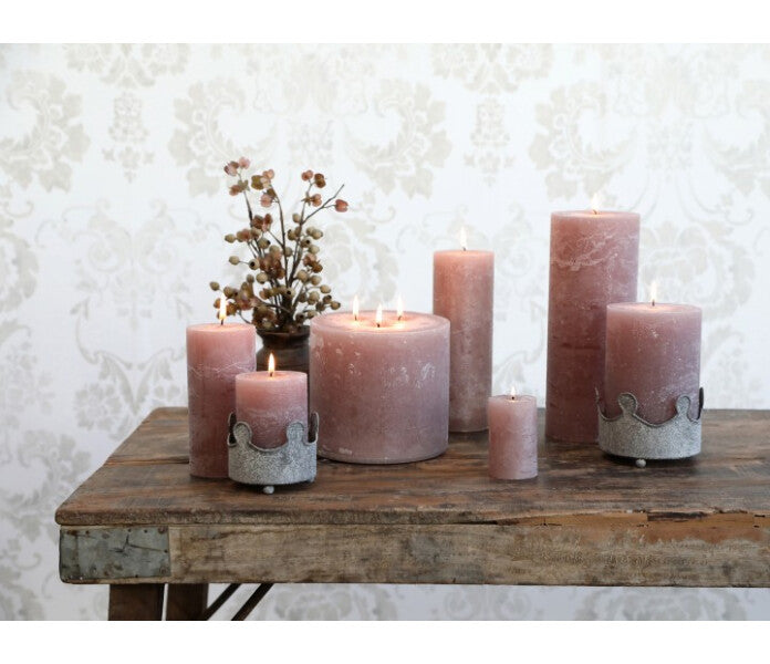 Chic Antique pöytäkynttilä taupe 10cm/40h