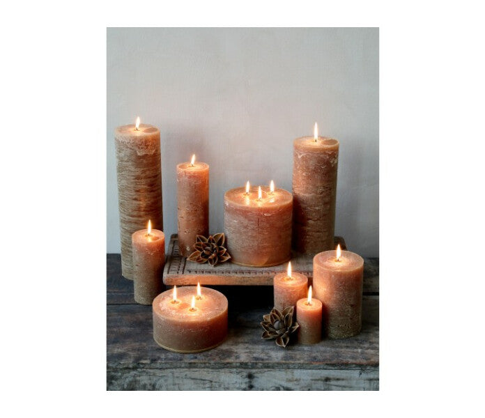 Chic Antique pöytäkynttilä ruskea 8cm / 16h