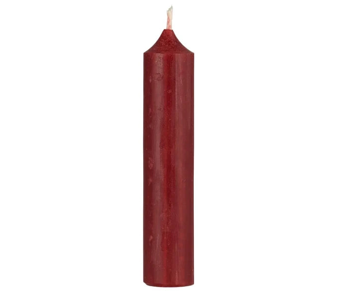 Ib Laursen rustic kruunukynttilä viininpunainen 11cm