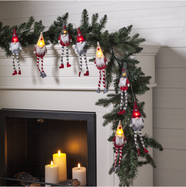 Star Trading Alf valosarja punainen/valkoinen 140 cm