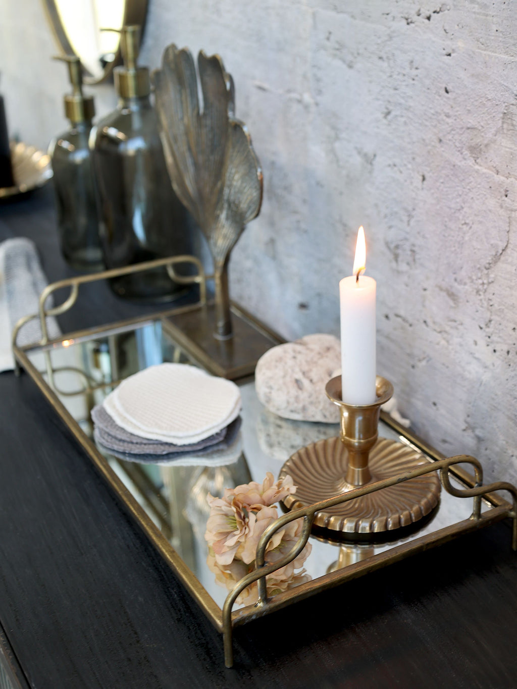 Chic Antique tarjotin peilillä 20,5 x 39,5 cm