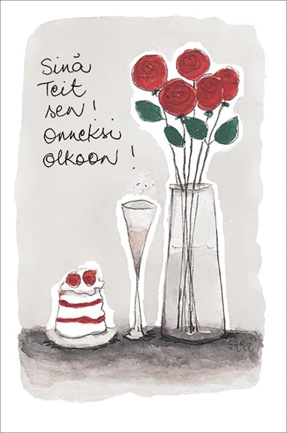 Putinki Sari's Artwork 2-osainen onnittelukortti - Sinä teit sen