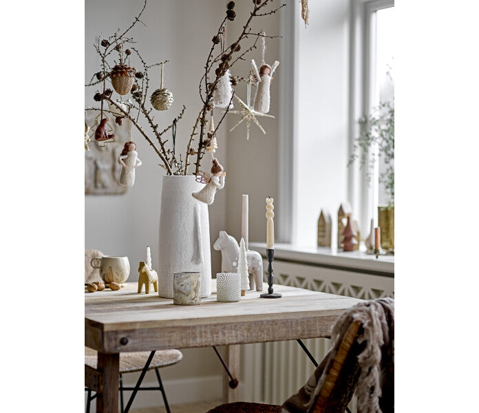 Bloomingville Lecce paperitähti valkoinen/kulta 20 cm