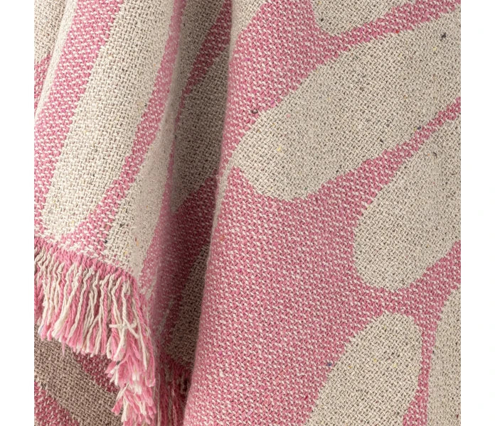 Bloomingville Alk torkkupeitto pinkki 130 x 160 cm