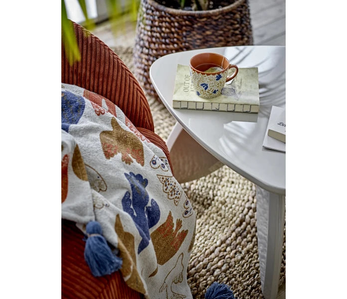 Bloomingville kuviollinen torkkupeitto 130 x 160 cm