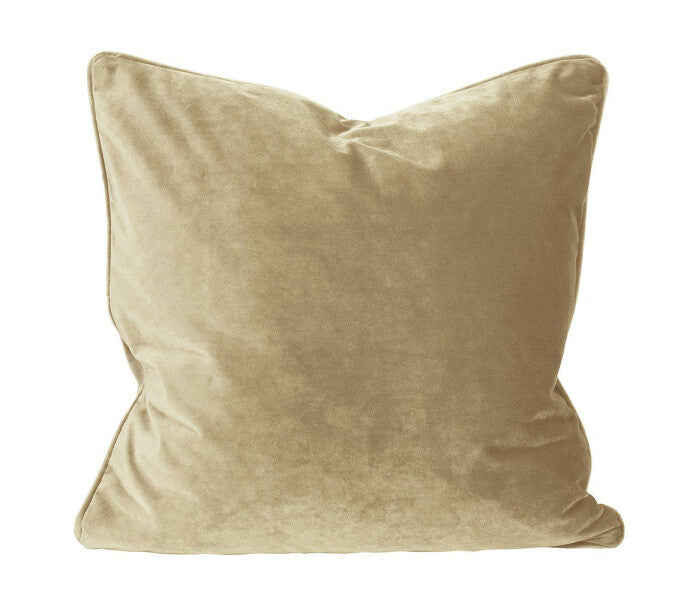 Svanefors Elise tyynynpäällinen sametti vaalea kulta 45x45cm