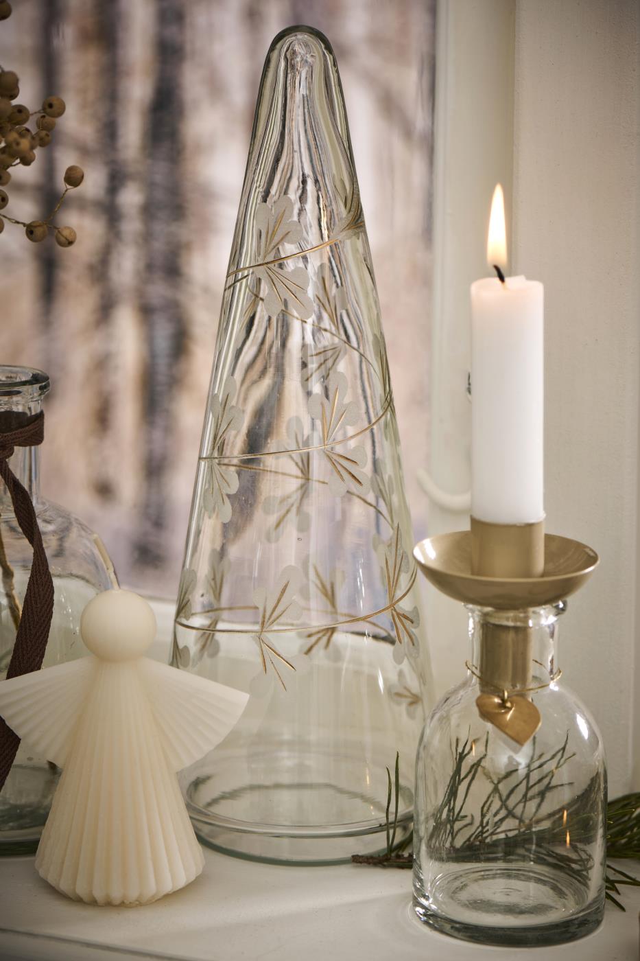 Ib Laursen lasinen kuusikoriste 28 cm