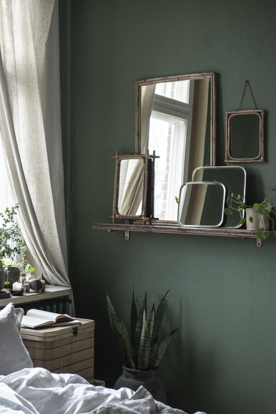 Ib Laursen peili bambureunalla 49,5 x 79,5 cm