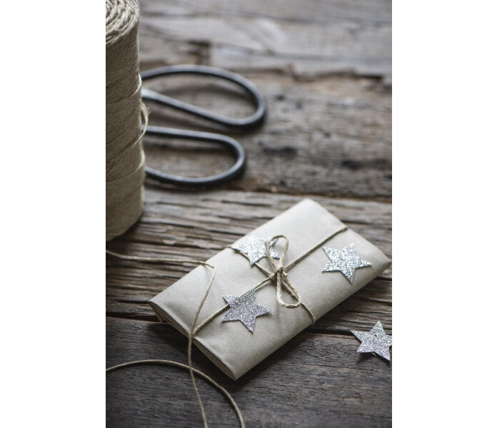 Ib Laursen tarra-arkki tähti hopea glitter 24 kpl