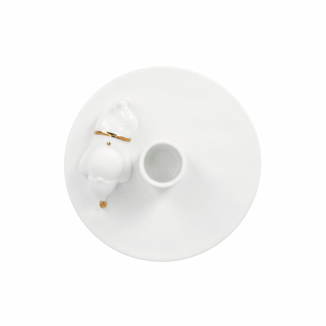 Räder kynttilänjalka tonttukoristeella