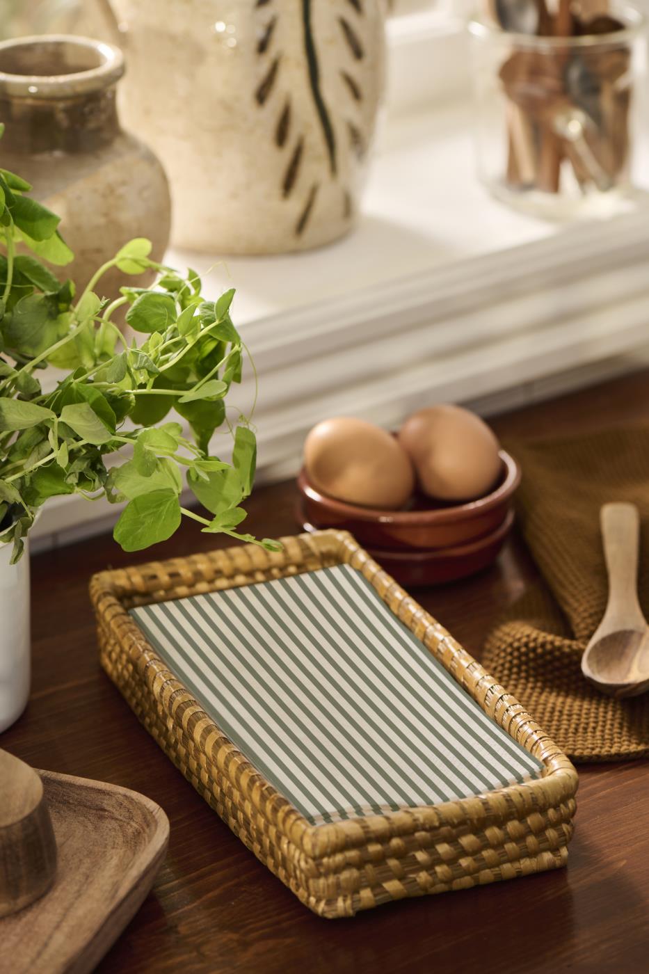 Ib laursen servetti 10 x 20 cm 16 kpl  - Green Stripes