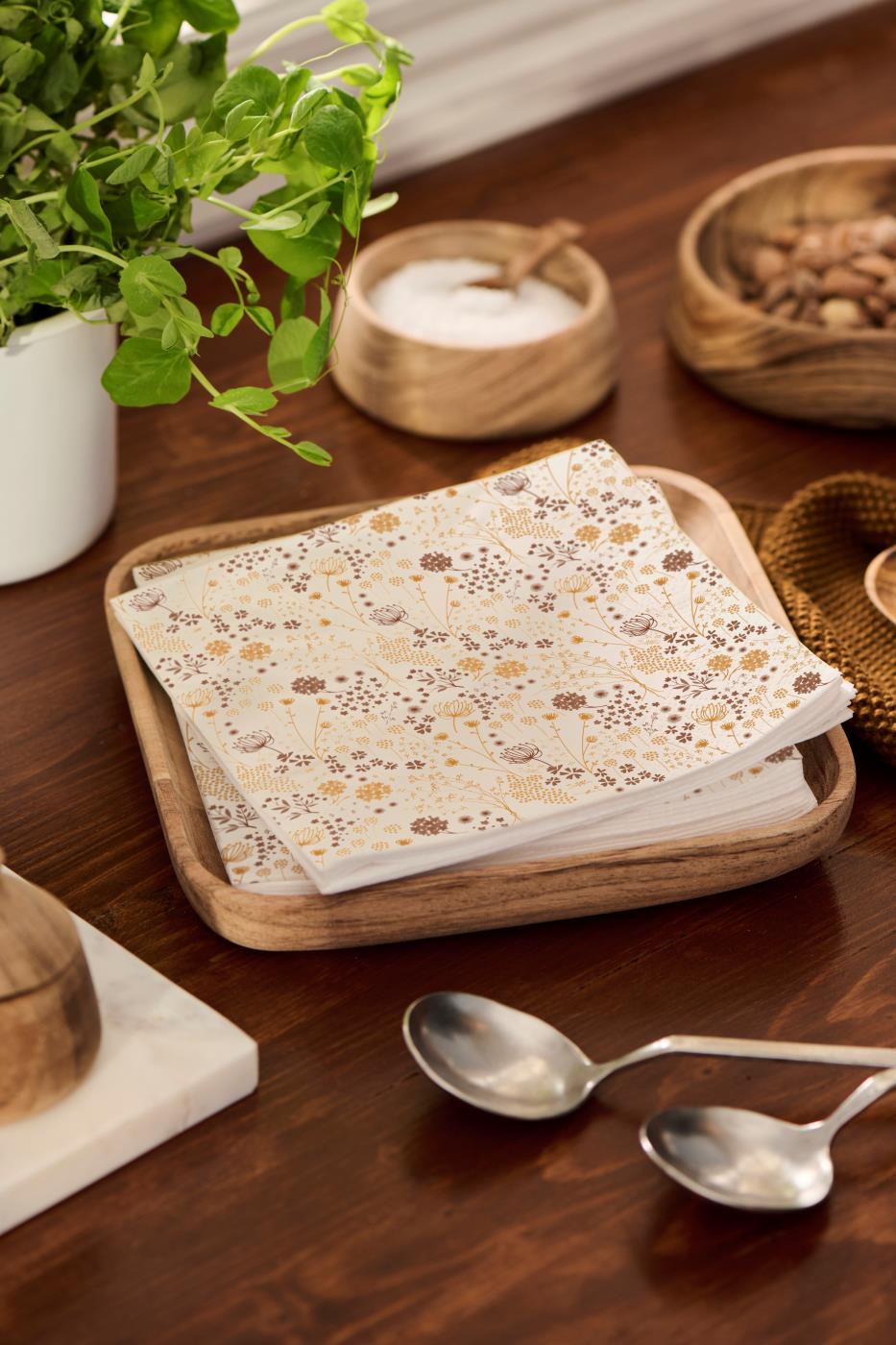Ib Laursen servetit 20 kpl 33 x 33 cm - Autumn Flowers