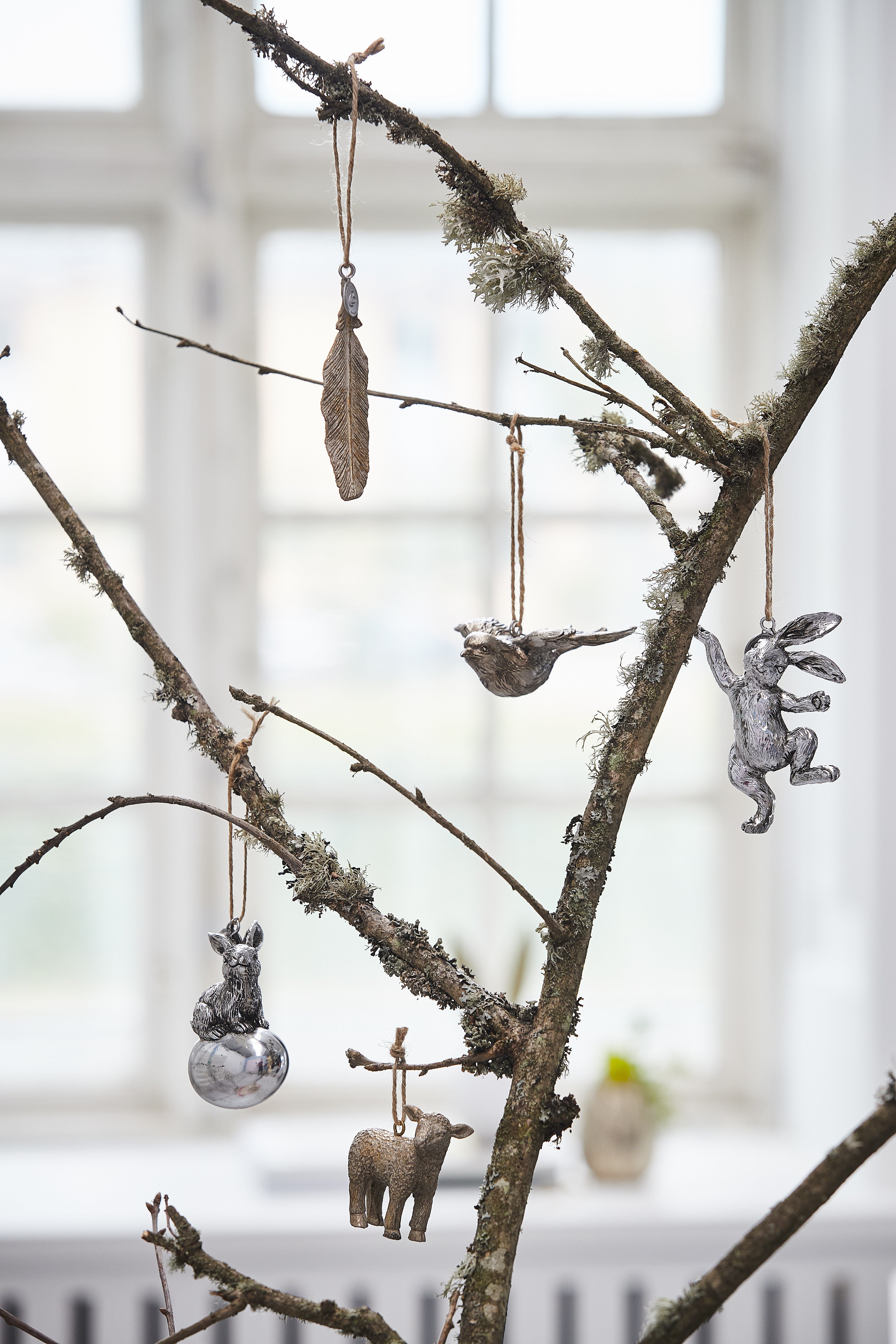 Lene Bjerre Semina ripustettava höyhen kulta 10.5cm