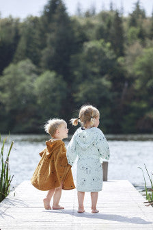 Done by Deer Sea Friends hupullinen poncho roosa one size