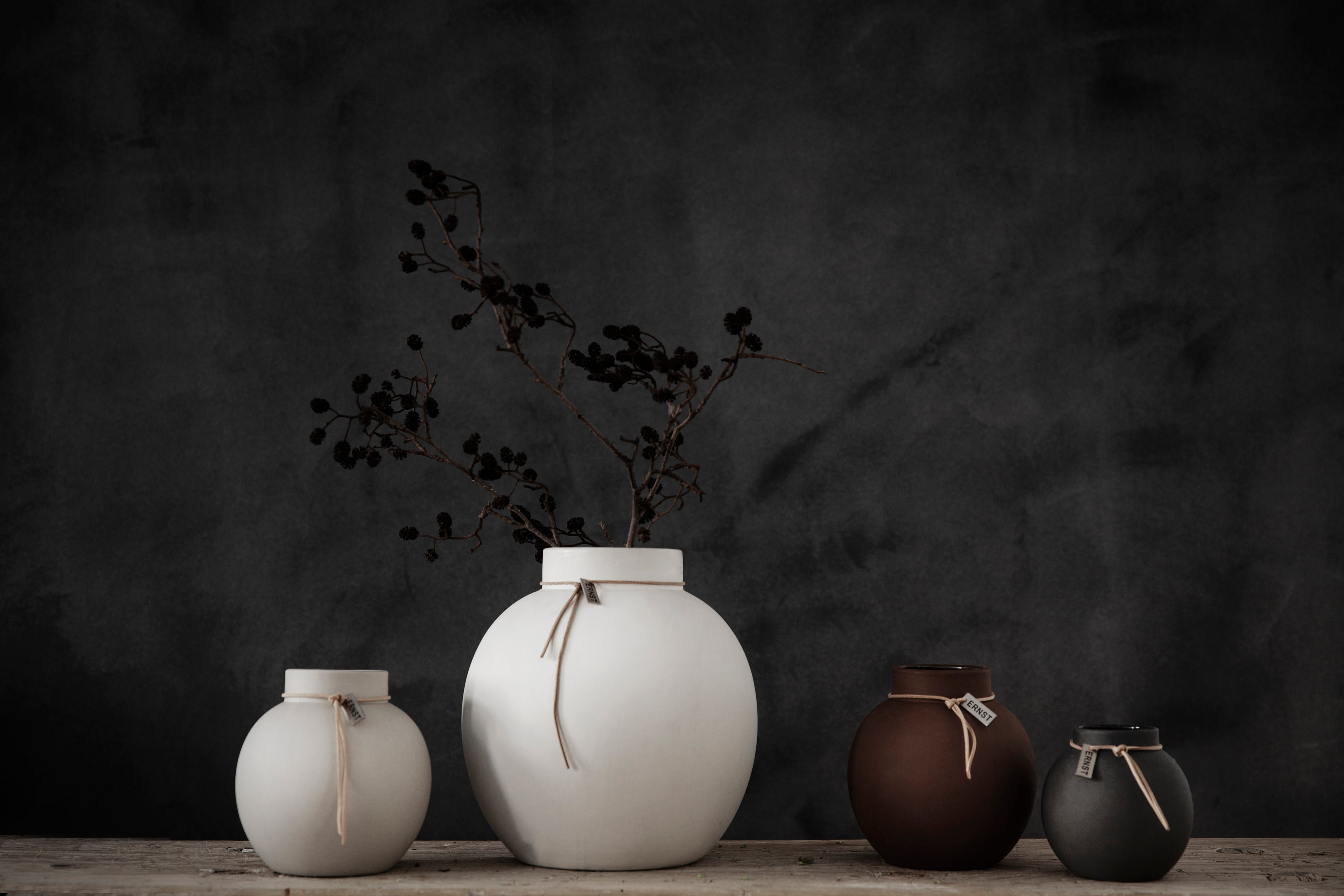 ERNST pyöreä lasimaljakko 13 x 14 cm