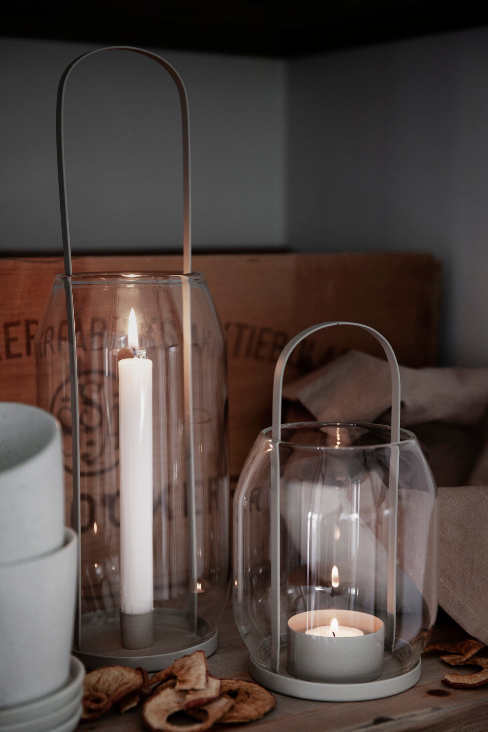 ERNST lyhty kruunukynttilälle beige 40 cm