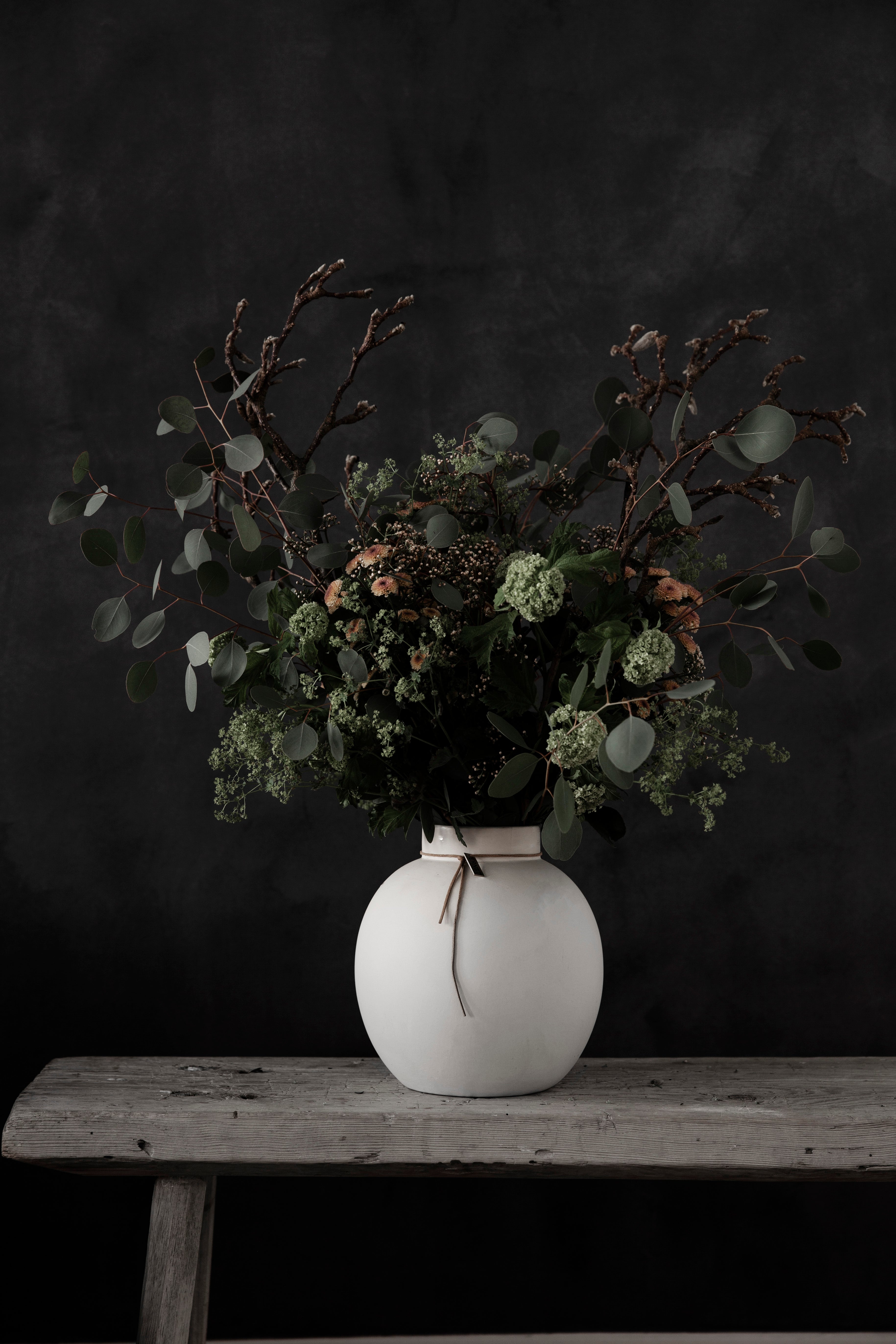 ERNST maljakko pyöreä keramiikka valkoinen 21 x 22 cm