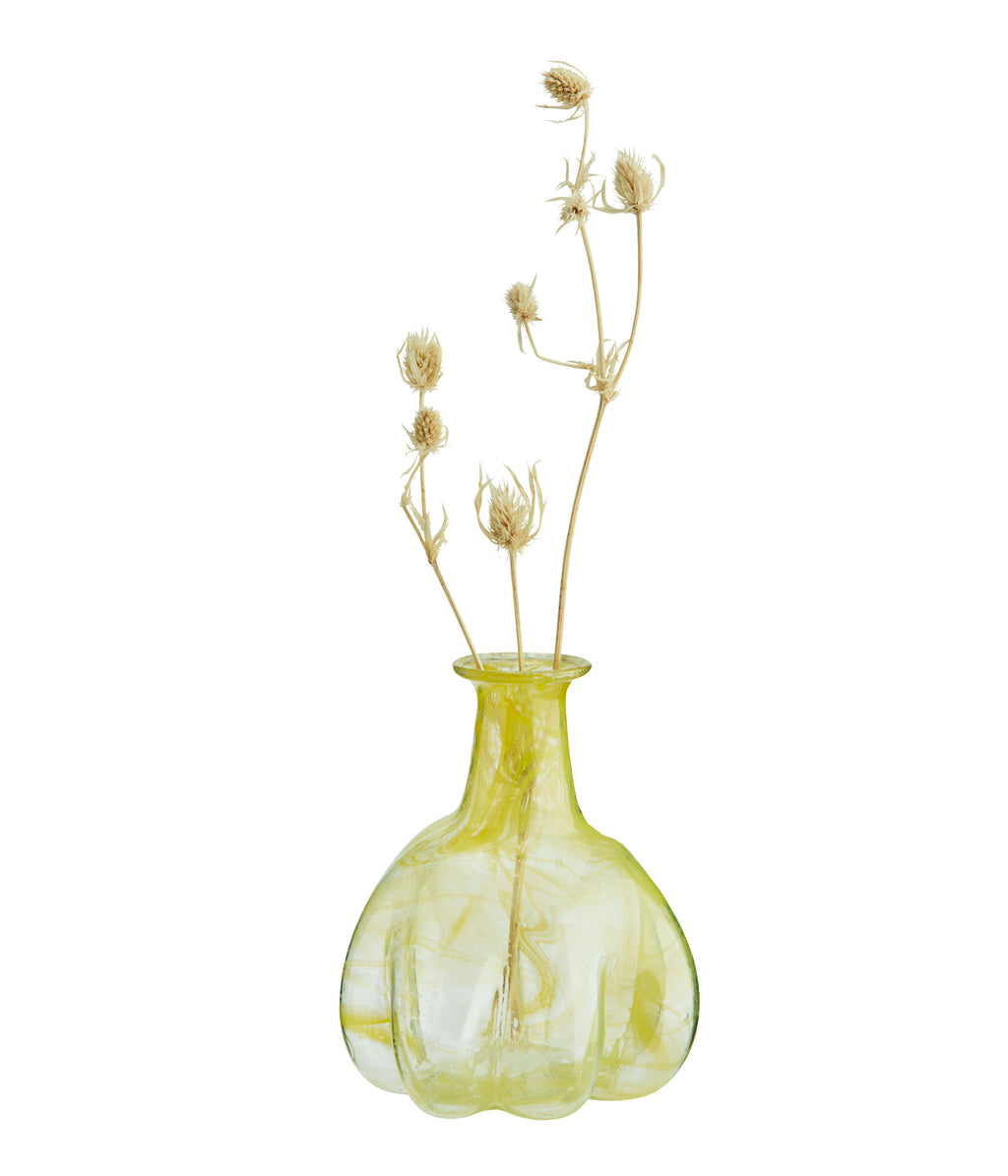 Madam Stoltz pieni maljakko keltainen 12 cm