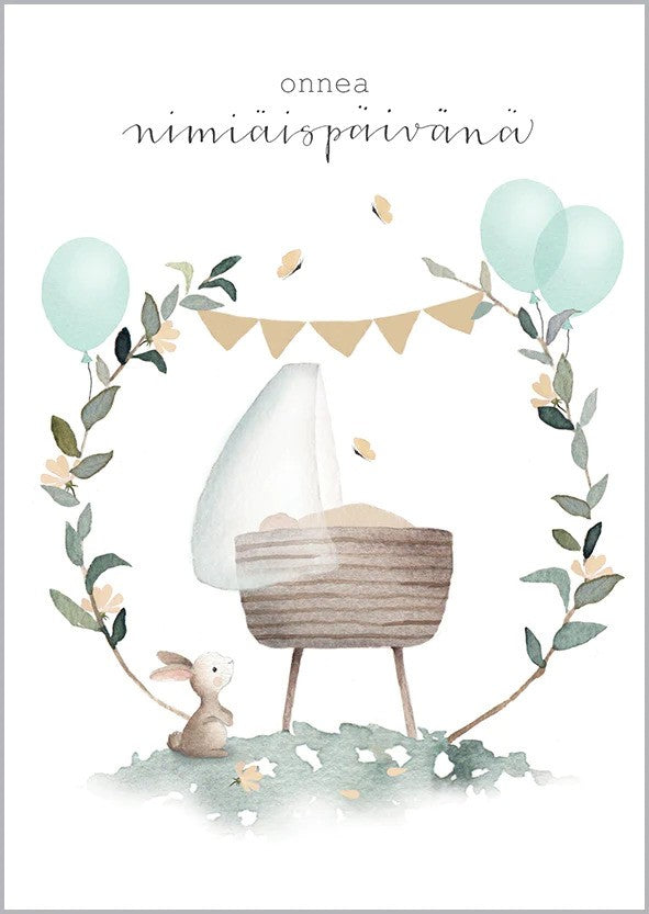 Putinki Henna Adel 2-osainen kortti - Onnea nimiäispäivänä