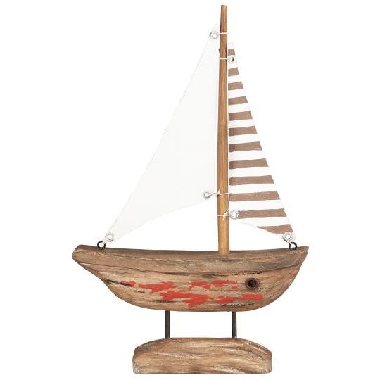 Ib Laursen puinen purjevene 4,7 x 28,5 x 14,5 cm