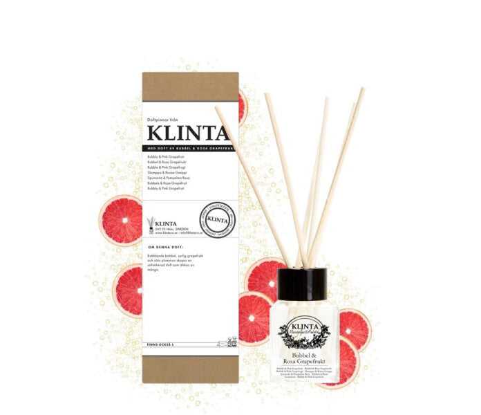 Klinta huonetuoksu Skumppa & Roosa Greippi 50ml