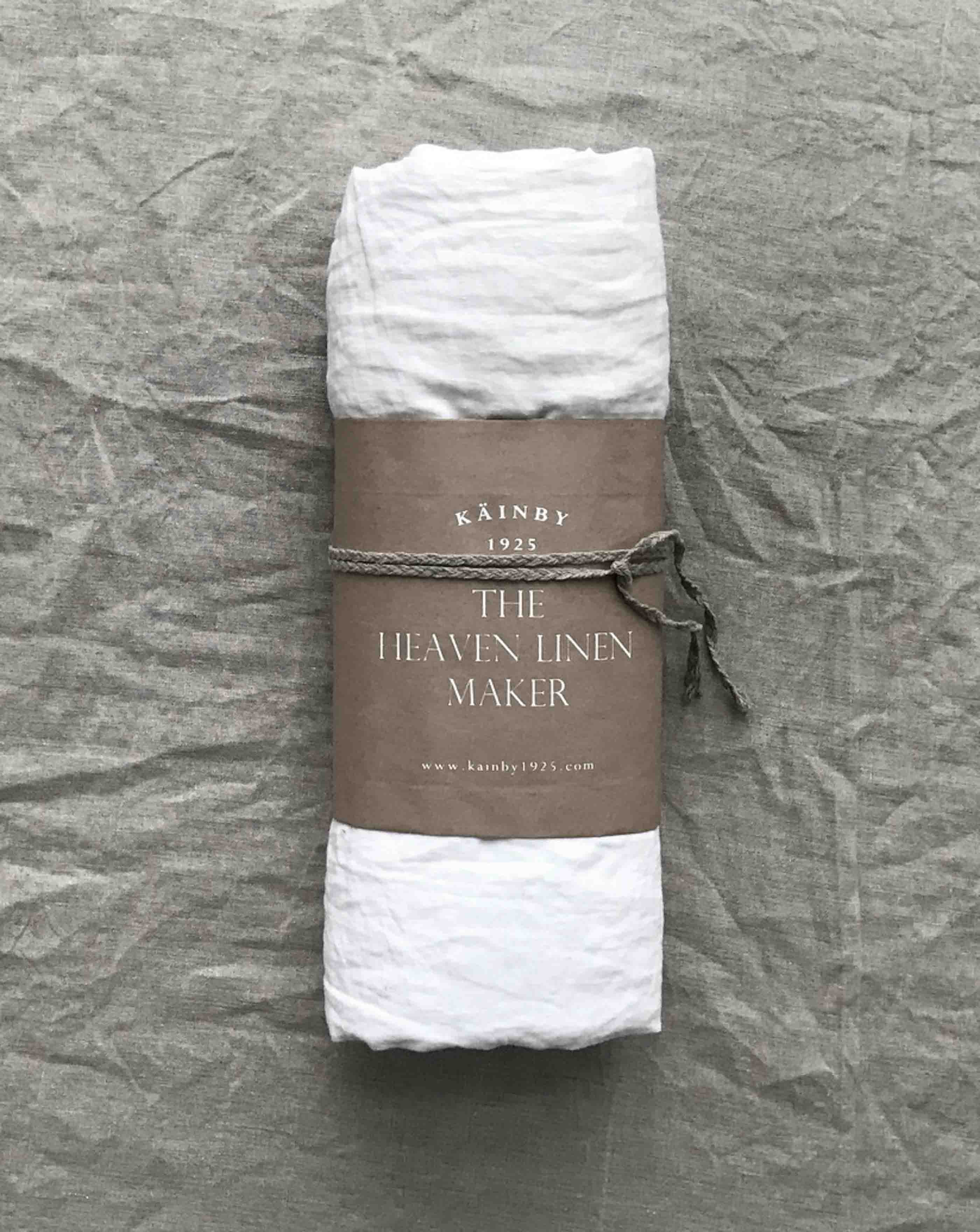 Käinby Heaven Linen aluslakana valkoinen 150x270cm