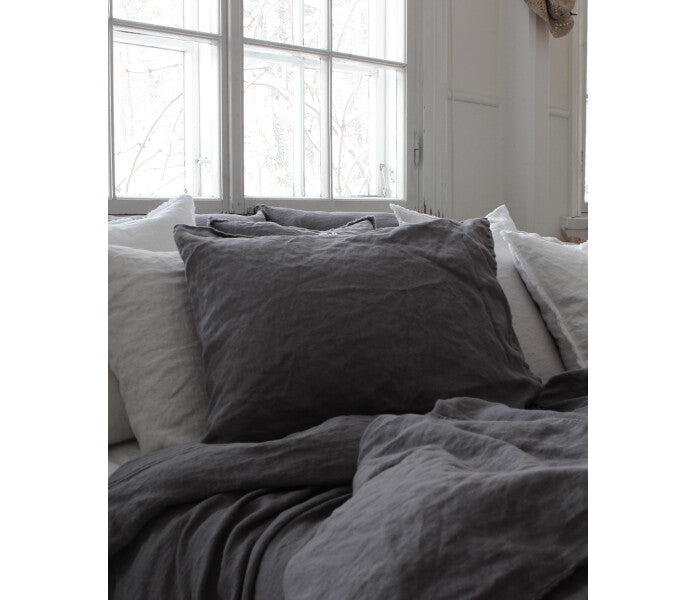 Käinby Heaven Linen pussilakana tummanharmaa 150x205cm