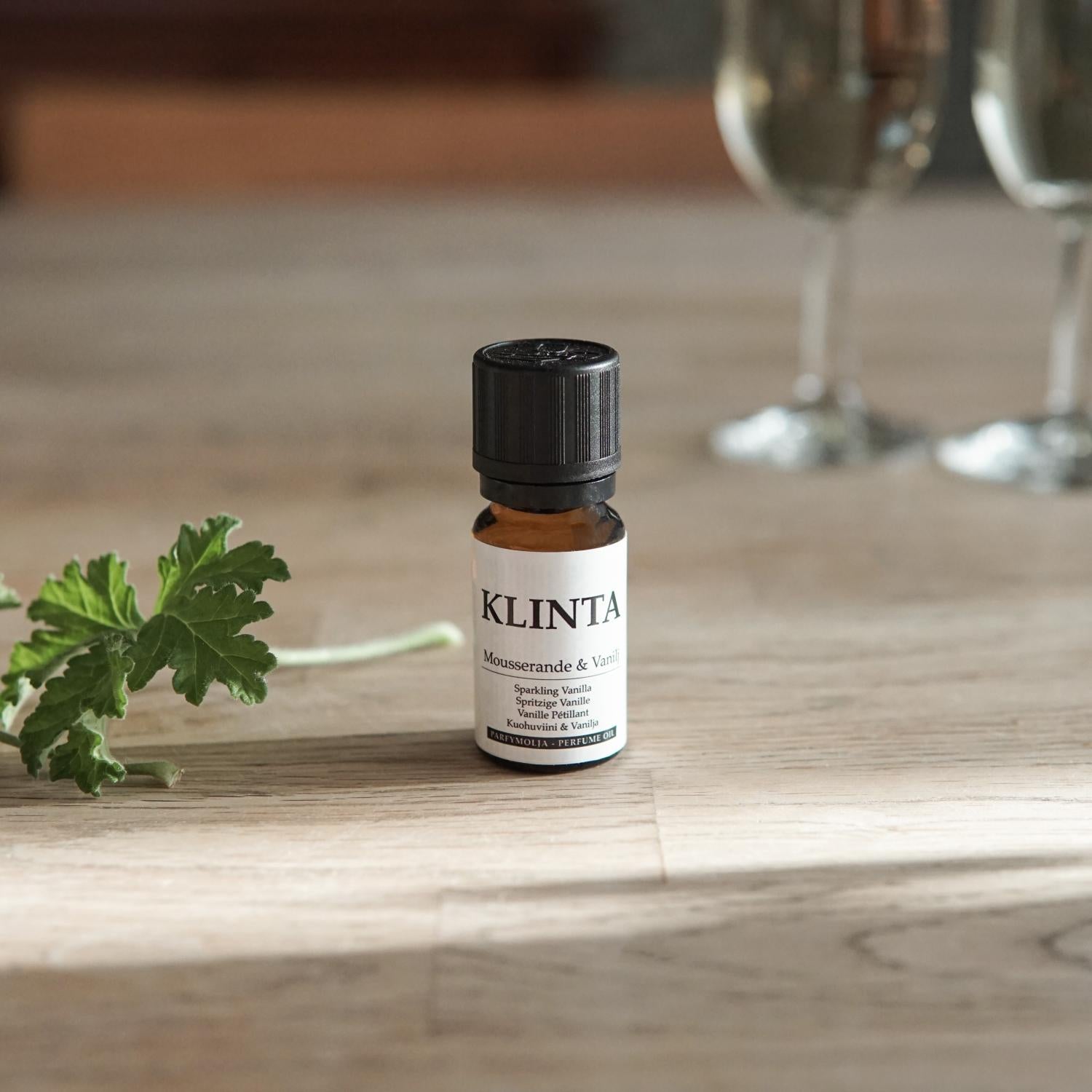 Klinta eteerinen öljy Kuohuva & Vanilja 10ml