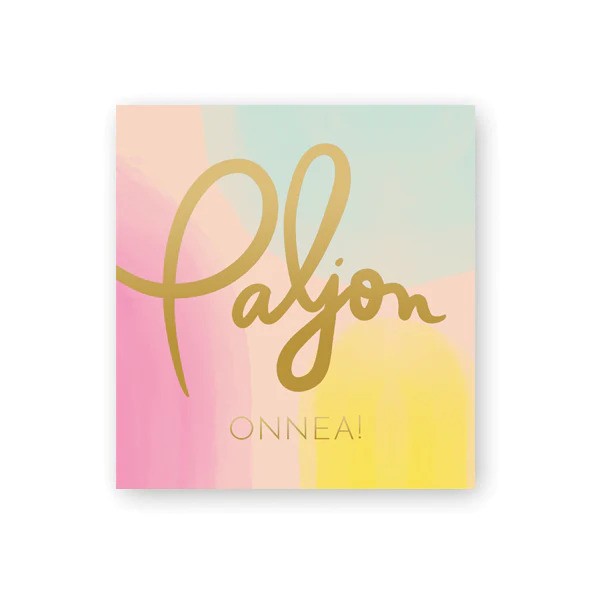 Putinki Letters 2-osainen pakettikortti - Paljon onnea!