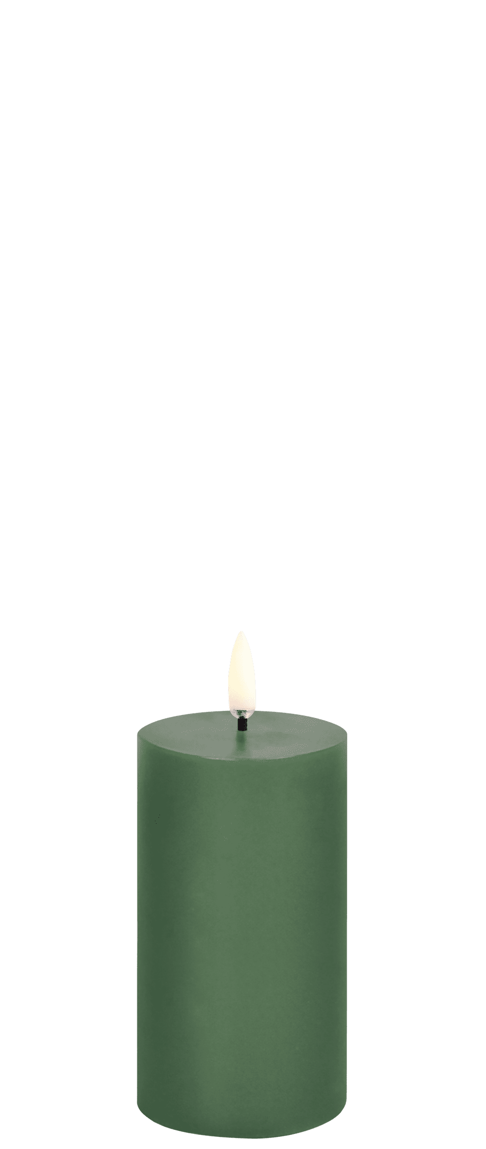 Uyuni LED-kynttilä smooth 5,8 x 10,1 cm - Olive Green