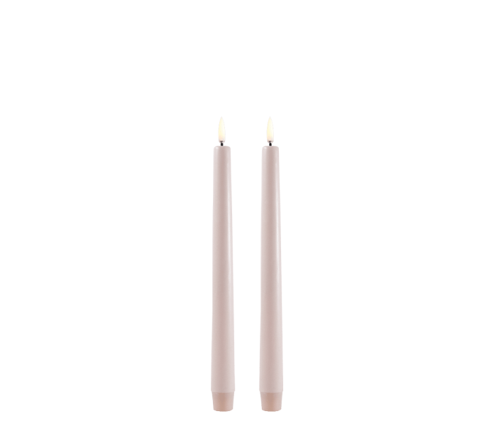 Uyuni LED-kruunukynttilä 25 cm 2kpl - Beige