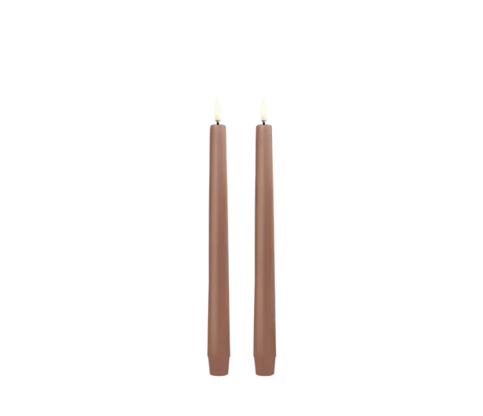Uyuni LED-kruunukynttilä 25 cm 2 kpl - Caramel