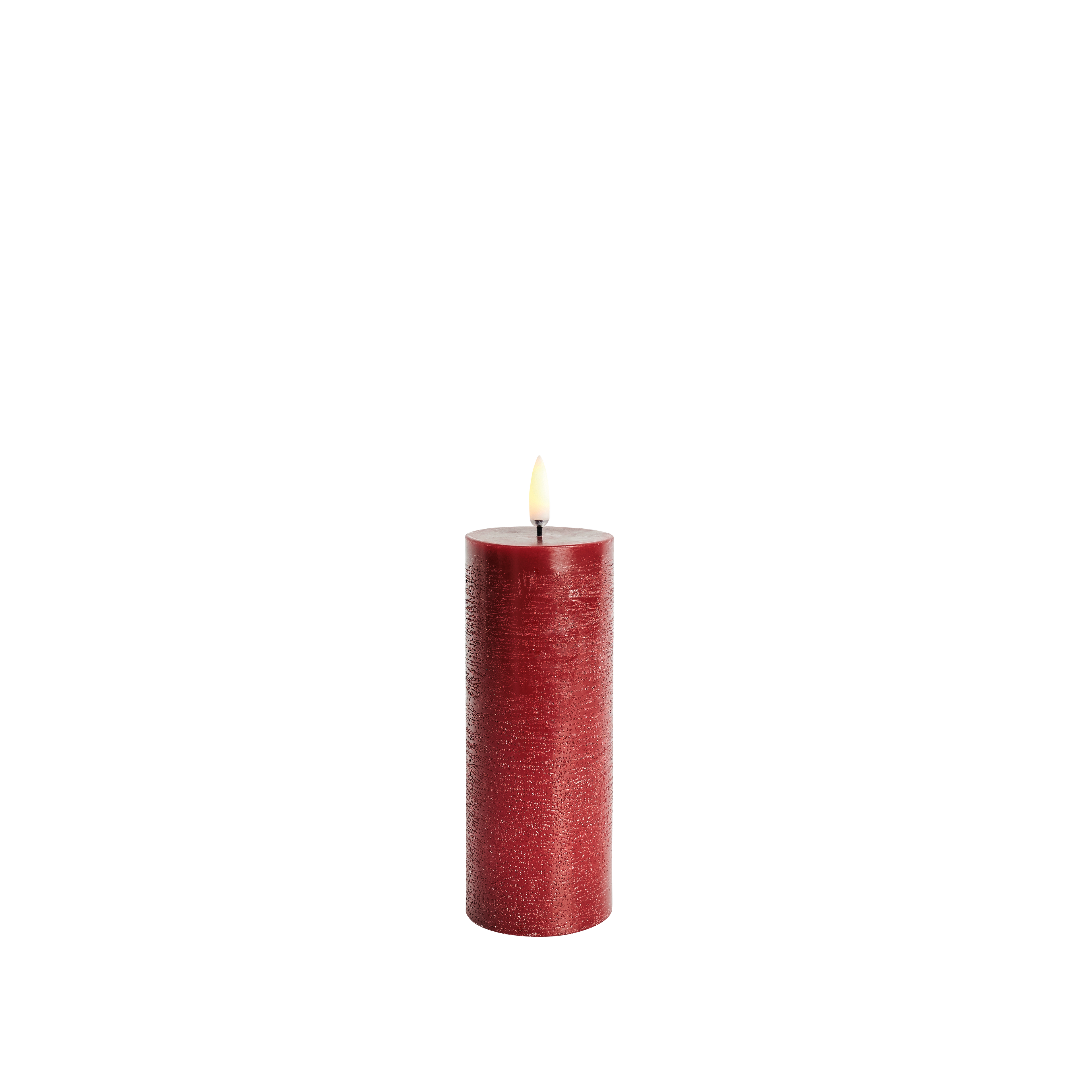 Uyuni LED-kynttilä rustic 5,8 x 15 cm - Carmine Red