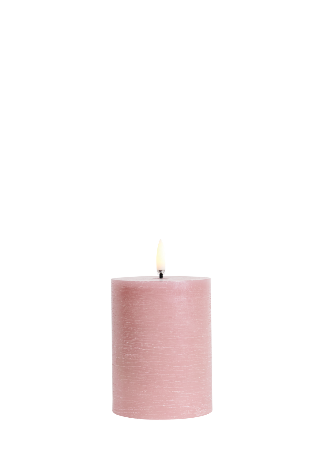 Uyuni LED-kynttilä rustic 7,8 x 10 cm - Dusty Rose
