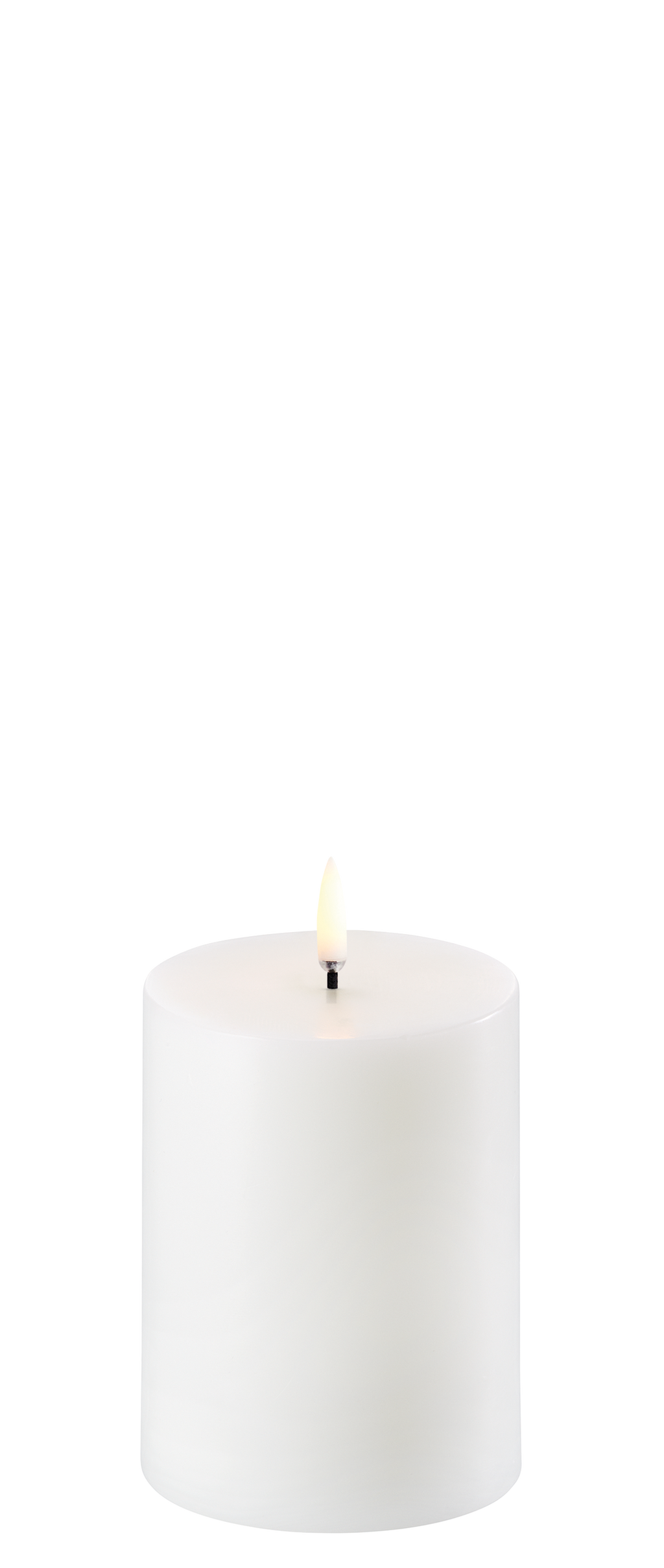 Uyuni LED-kynttilä smooth 7,8 x 10 cm - Nordic White