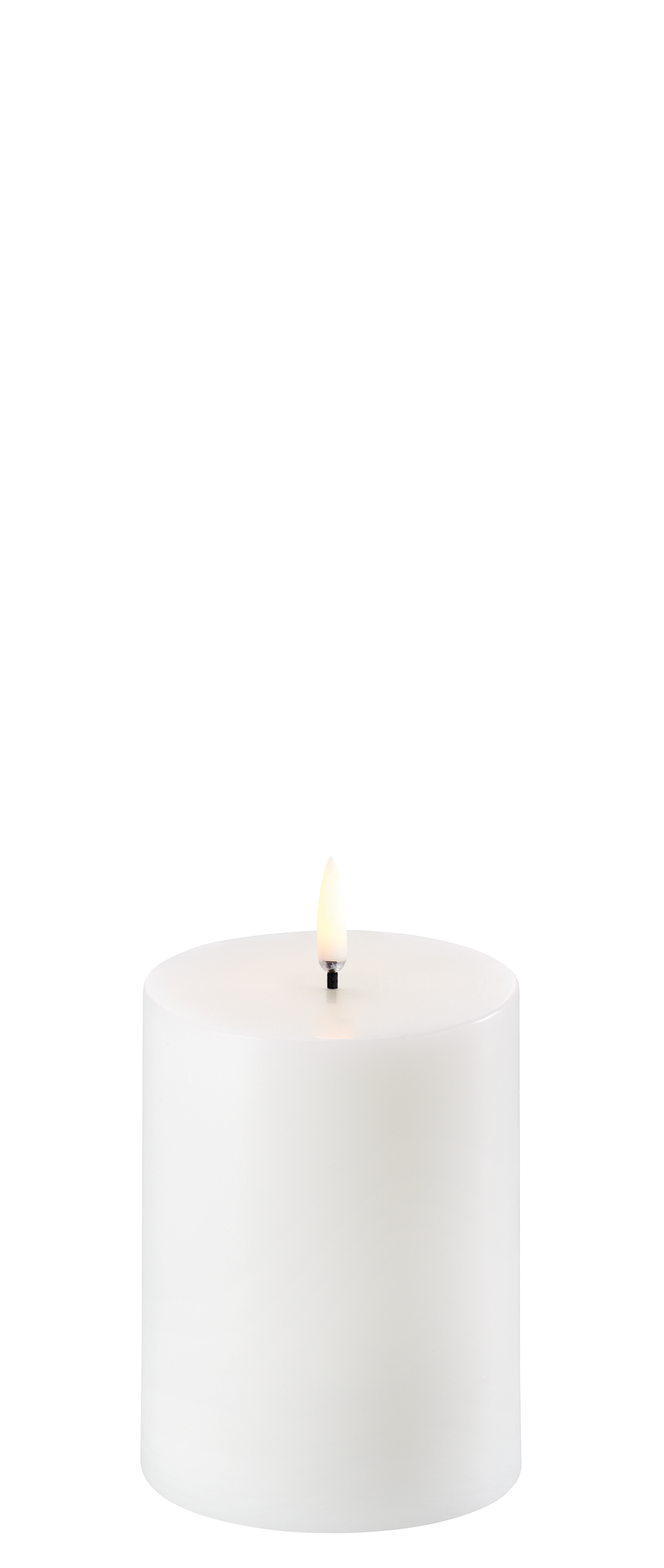Uyuni LED-kynttilä smooth 7,8 x 10 cm - Nordic White