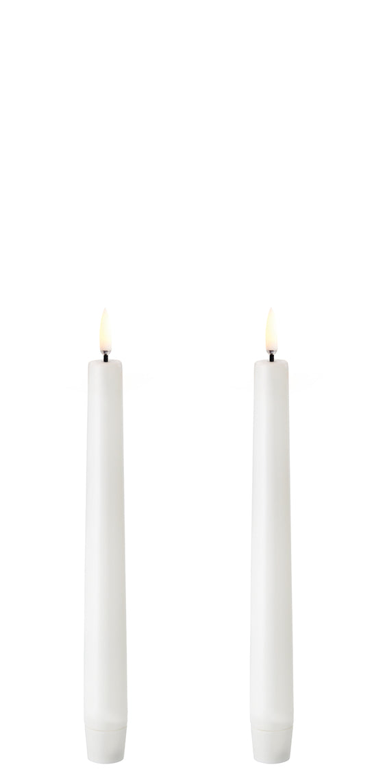 Uyuni LED-kruunukynttilä 20 cm 2 kpl - Nordic White