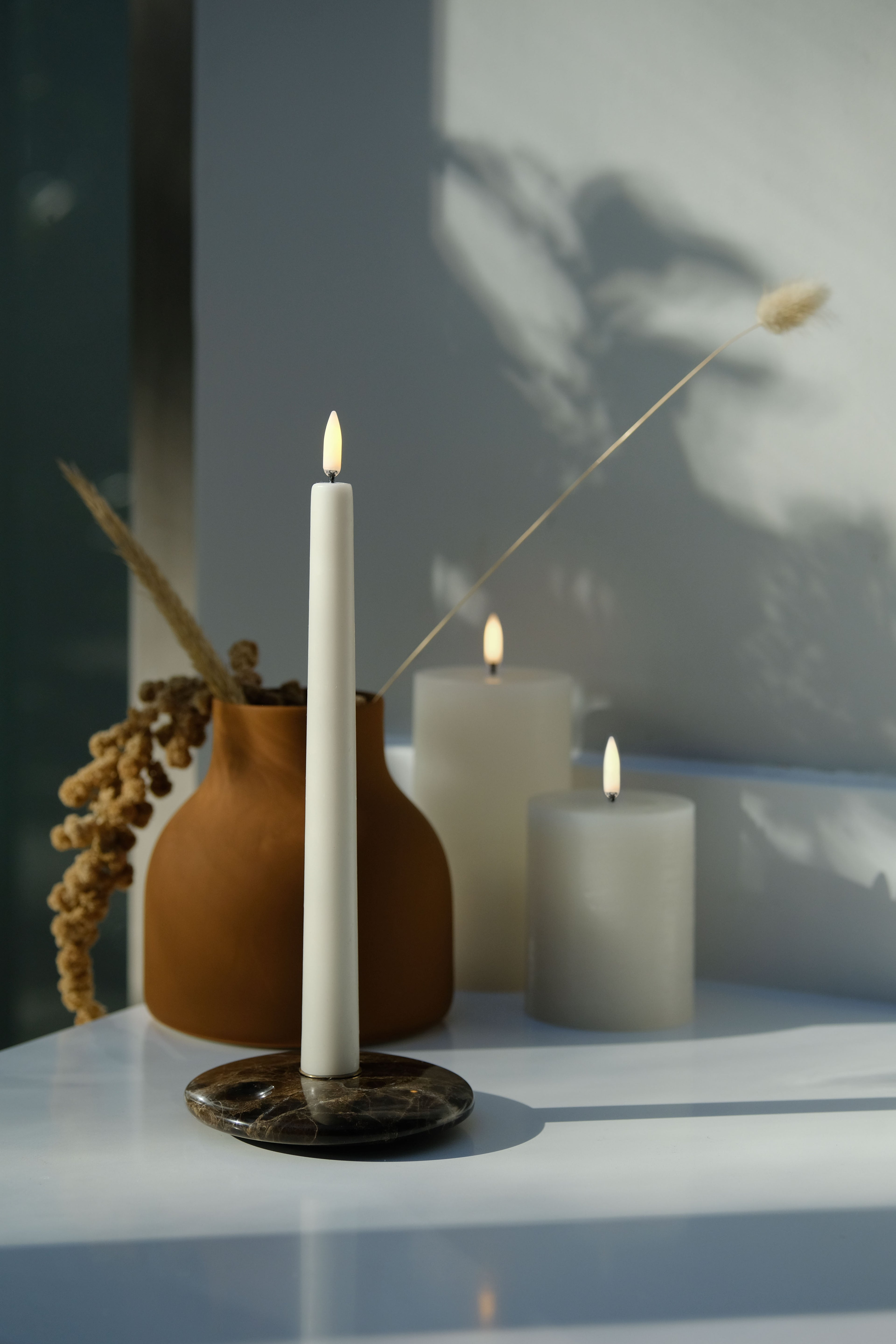 Uyuni LED-kynttilä rustic 7,8 x 10,1 cm - Vanilla