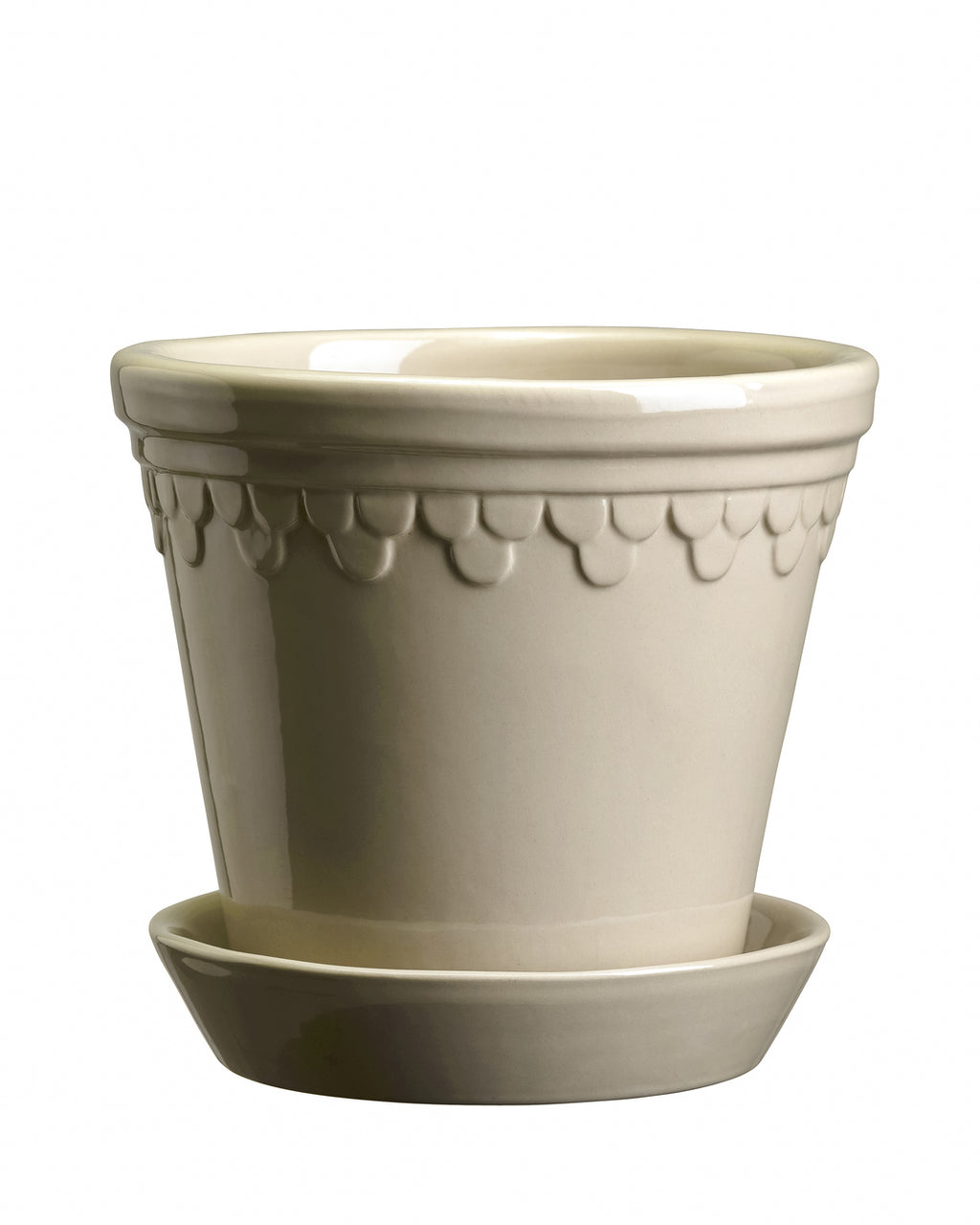 Bergs Potter Copenhagen lasitettu saviruukku sand stone 16 cm