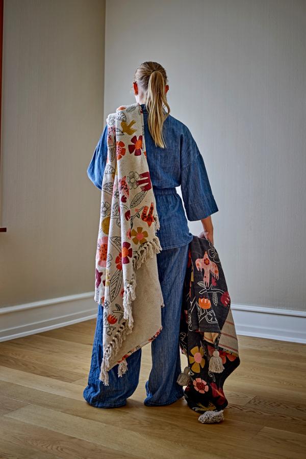 Bloomingville Vivielle torkkupeitto 160 x 130 cm