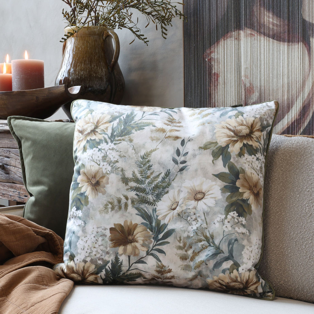 Chic Antique kukallinen samettityynynpäällinen 50 x 50 cm