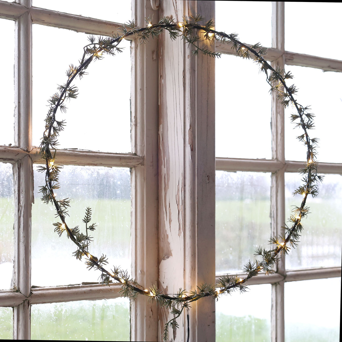 Chic Antique LED-kranssi 50 cm.