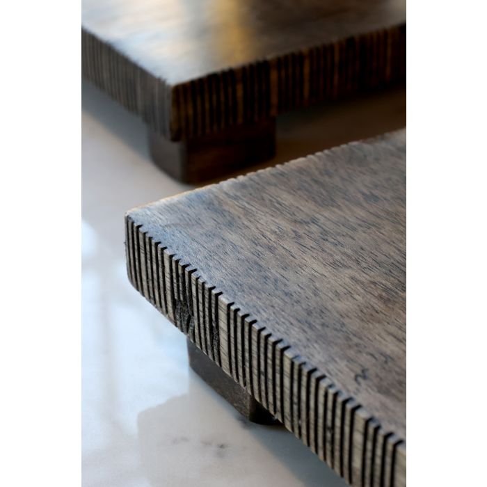 Chic Antique mangopuinen koroke / alusta 30 x 30 cm