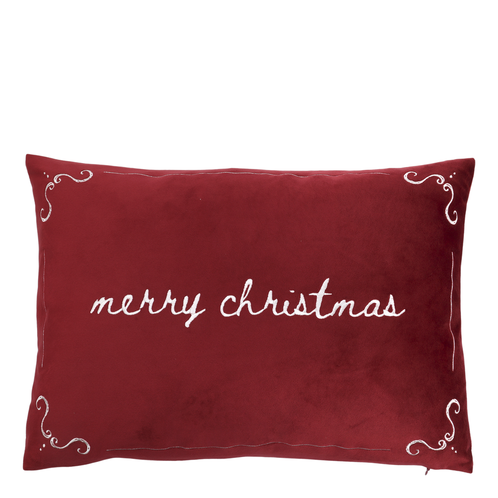 Chic Antique tyynynpäällinen punainen - Merry Christmas